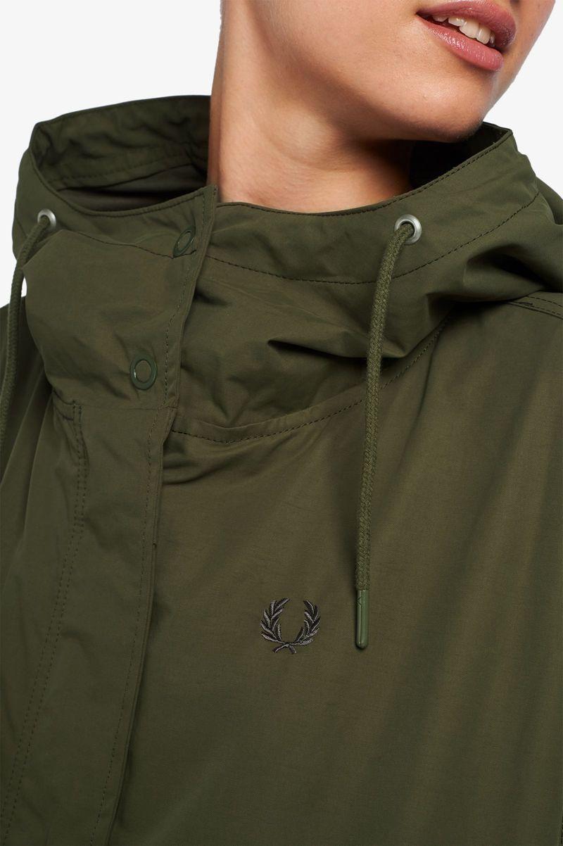 Green Fred Perry Shell Parka Women's Jackets | PH 1911PJJQ